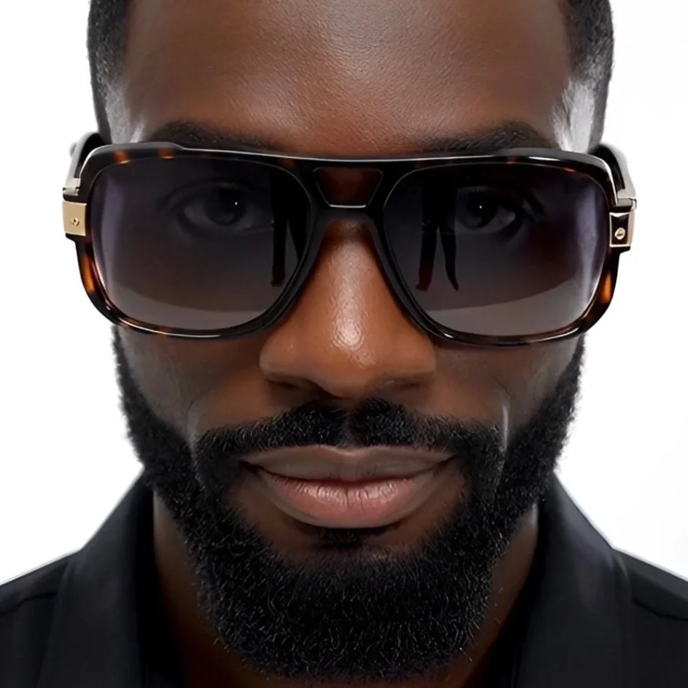 Streetwear Men Sunglasses Hip Hop Cholo Style Rapper Shades Elegant Classy Retro